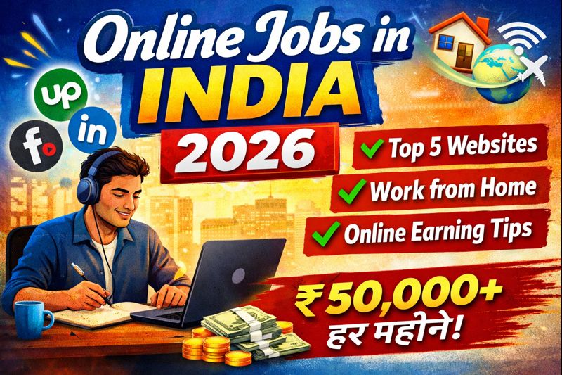 Top 5 Websites for Online Jobs in India 2026 – Work From Home Online Earning Guide