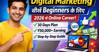 Digital Marketing सीखें Beginners के लिए 2026 – 30 Days Plan, SEO, Online Career और ₹50,000+ earning guide thumbnail